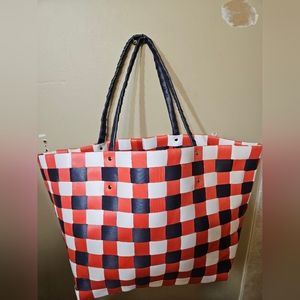 Handmade basket tote purse
